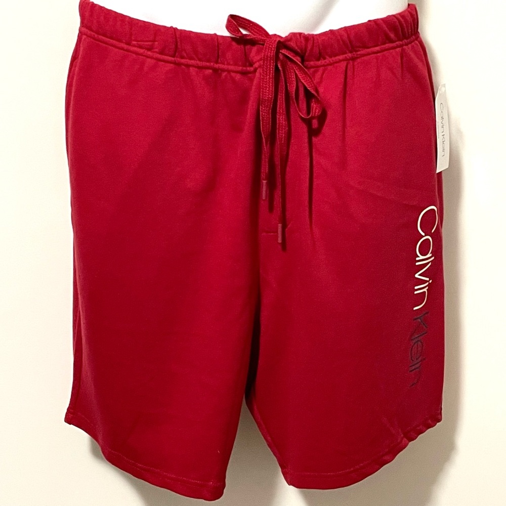 Calvin Klein Men’s Sleepwear Casual Shorts With Drawstrings Red XL New NWT